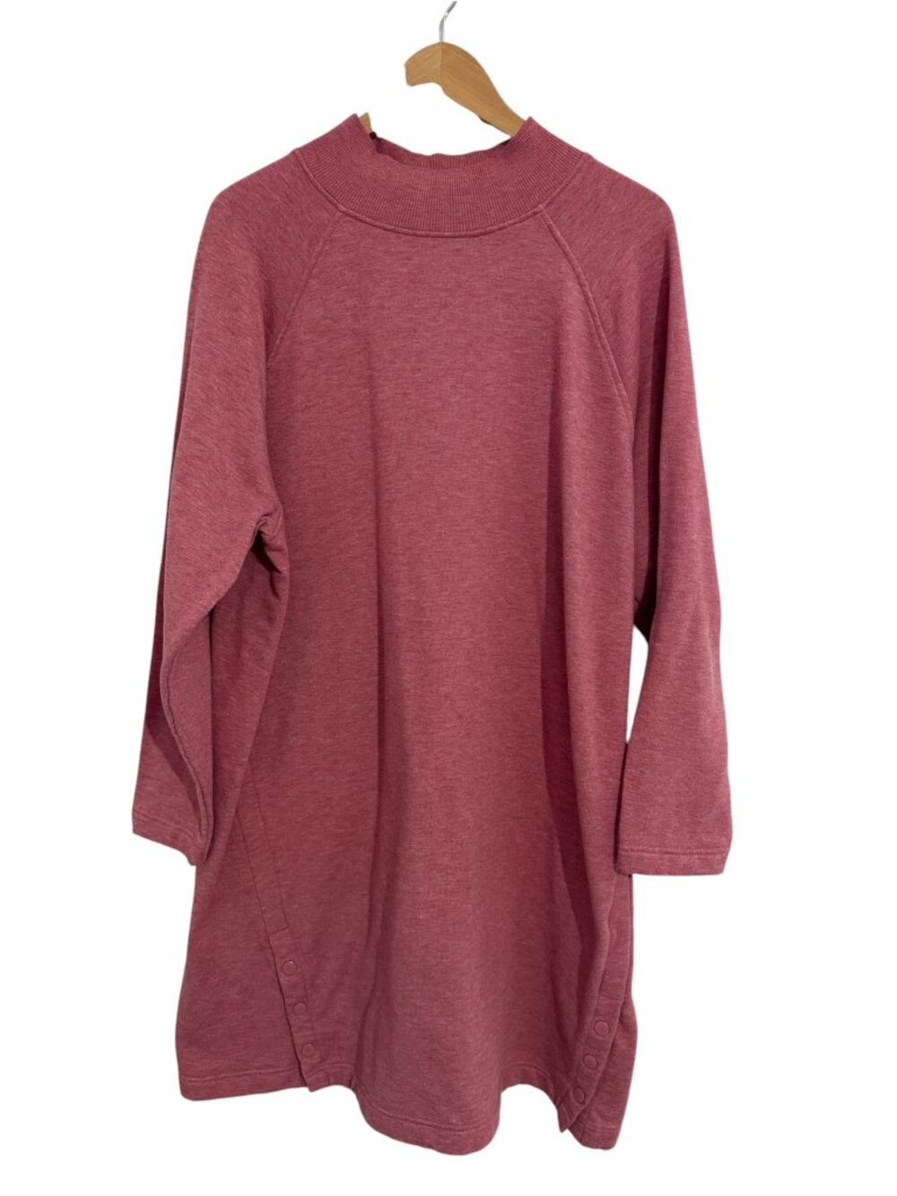 Hyba Mock Neck Raglan Sweatshirt Tunic 3X